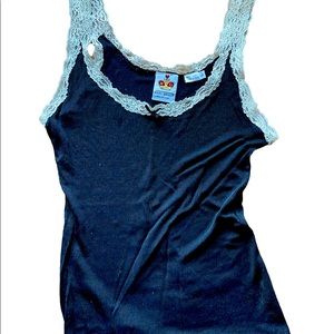 Silk Mary Green Camisole.  Black/Large.  EUC.